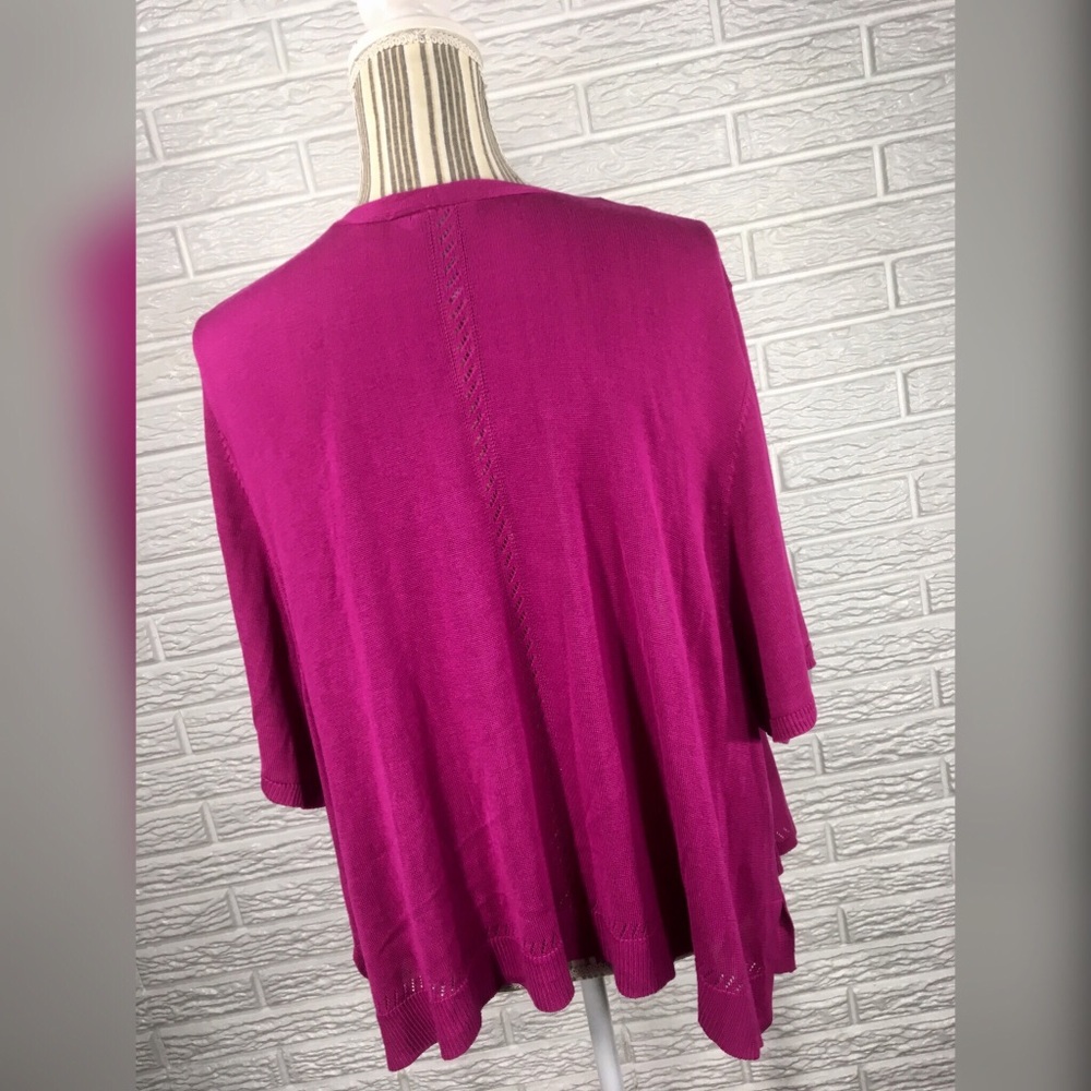 {catherine’s} Fuchsia Open Cardigan - Picture 8 of 8